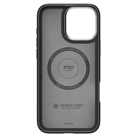  Накладка для i-Phone 16 Pro Max 6.9 Spigen Enzo Aramid MagSafe (ACS08501) черный карбон