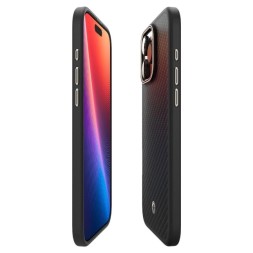Накладка для i-Phone 16 Pro Max 6.9 Spigen Enzo Aramid MagSafe (ACS08501) черный карбон