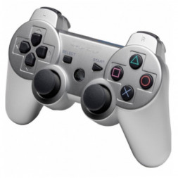 Bluetooth-контроллер для Playstation 3 Dualshock 3, серебристый