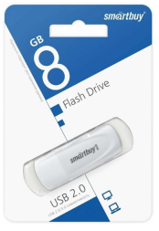 USB флеш накопитель Smartbuy 8GB Scout (SB008GB2SCW) белый