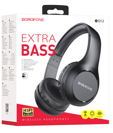  Стереонаушники Bluetooth Полноразмерные Borofone BO12 Power BT5.0/300mAh/5ч черные