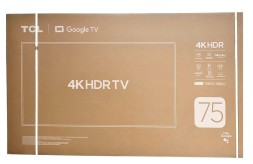 Телевизор TCL 75P6K (4K Ultra HD, 3840x2160, Smart TV, Google TV) черный