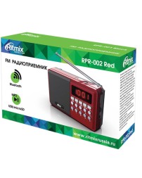 Портативный радиоприемник Ritmix RPR-002 красный