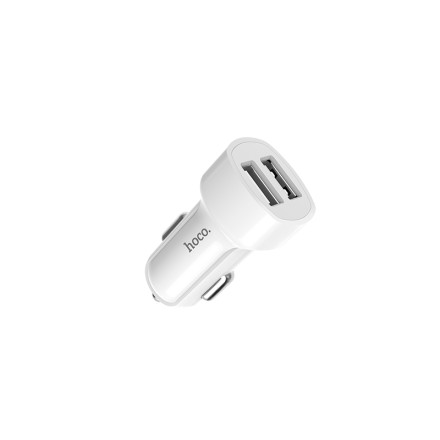  Автомобильное заряд. устр. Hoco Z2A 2USB белое