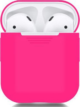  Силиконовый чехол для AirPods ярко-розовый