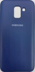 Накладка для Samsung Galaxy J6 (2018) Silicone cover темно-синяя