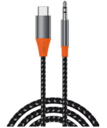 Кабель-переходник Wiwu YP07 Type-C (папа) на AUX 3.5мм (папа) 1.5м серебристо-черный