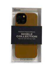 Накладка для i-Phone 15 K-Doo Noble кожаная коричневая