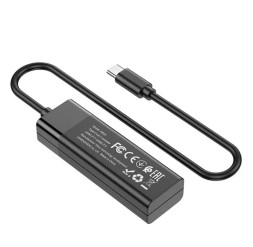 USB-C хаб Hoco HB25 4 порта 3 USB2.0/1 USB3.0 черный