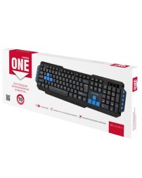 Клавиатура беспроводная Smartbuy ONE 231 USB/114+10 клавиш/Подсветка/1AA черная (SBK-231AG-K)