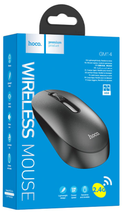  Мышь беспроводная Hoco GM14 черная