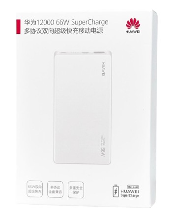  Powerbank Huawei P0001 12000mAh 1USB/1C 6A 66W белый