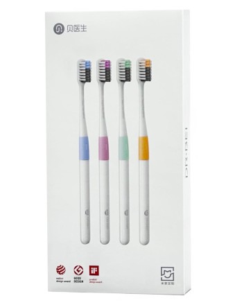  Набор зубных щеток из 4шт. Dr.Bei Colors NUN4006RT