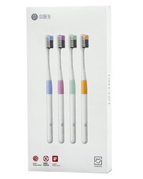 Набор зубных щеток из 4шт. Dr.Bei Colors NUN4006RT