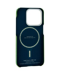 Накладка для i-Phone 15 Pro 6.1&quot; Pitaka Magez Case 5 Aramid Fiber Лес(forest)