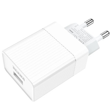  Сетевое зар. устр. Borofone BA47A 1USB QC3.0 18W белое