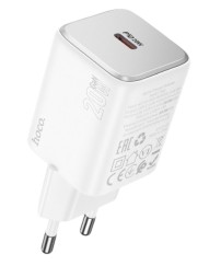 Сетевое зар. устр. Hoco N40 1C 20W белое