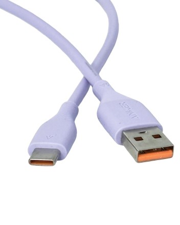  Usb Кабель-зарядка Type-C Anker (A80016Q1) 6A 1м фиолетовый