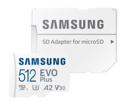 micro SDXC карта памяти Samsung 512GB EVO Plus Class10 UHS-I 130MB/s (с адаптером)