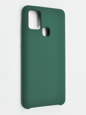  Накладка для Samsung Galaxy A21S Silicone cover без логотипа зеленая