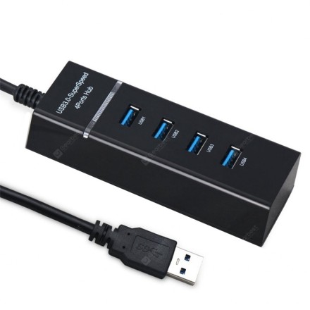  USB-HUB Китай 4 порта 3.0 120см черное