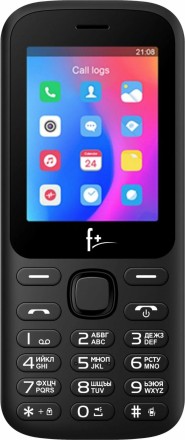  Мобильный телефон F+ F257 2.4"/240x320/1000mAh/2 SIM//MicroSD/ чёрный