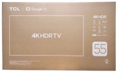 Телевизор TCL 55P6K (4K Ultra HD, 3840x2160, Smart TV, Google TV) черный