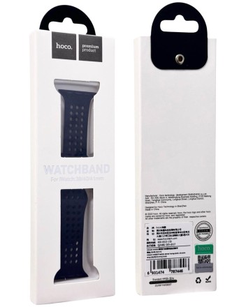 Сменный ремешок для Apple Watch 38/40/41мм Hoco WA08 черный