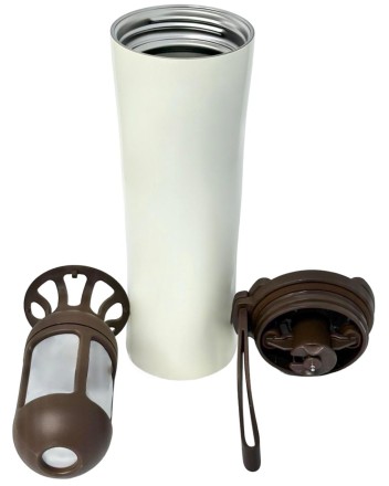  Термокружка Kiss Kiss Fish MOKA Light Smart Insulation Cup (0.43л) белый