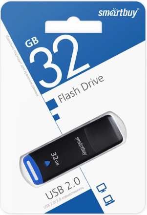  USB флеш накопитель Smartbuy 32GB Easy SB032GBEK чёрный