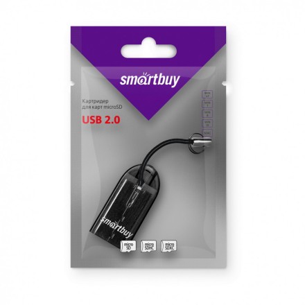  Картридер Smartbuy 710 USB - microSD черный (SBR-710-K)