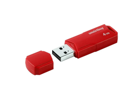  USB флеш накопитель SmartBuy 4GB Clue Red (SB4GBCLU-R)