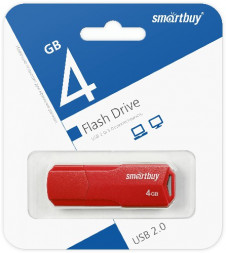 USB флеш накопитель SmartBuy 4GB Clue Red (SB4GBCLU-R)