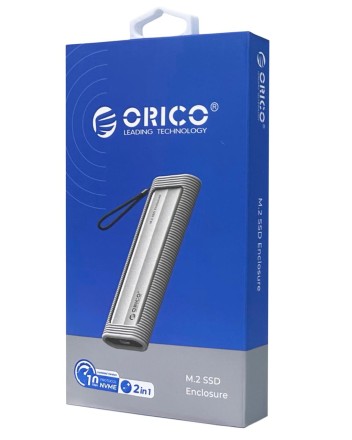  Внешний корпус для SSD M2 NVMe Orico AXM2-G2-V1 10Gbps USB-C серый