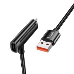 Usb Кабель-зарядка USB на Type-C+ Lightning Hoco U135 1M чёрный