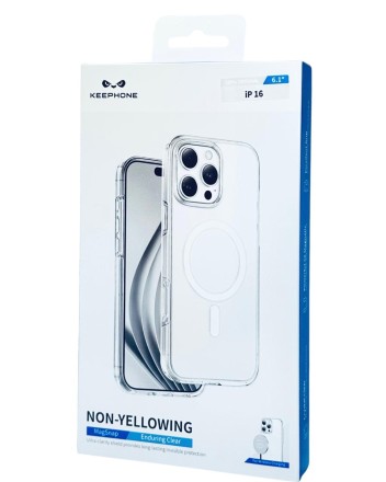 Накладка для i-Phone 16 Keephone Non-Yellowing MagSnap прозрачный