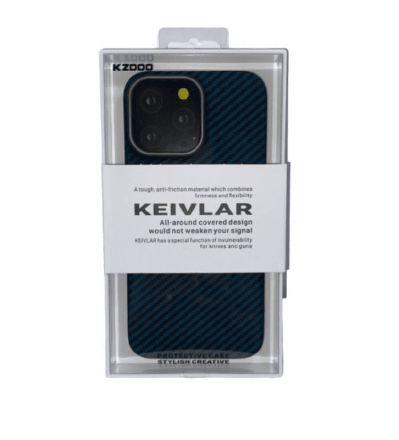  Накладка для i-Phone 14 Pro Max K-Doo Kevlar пластик синяя