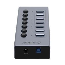 USB3.0 хаб Orico BT2U3-7AB USB3.0x7 серый