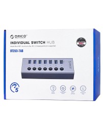 USB3.0 хаб Orico BT2U3-7AB USB3.0x7 серый