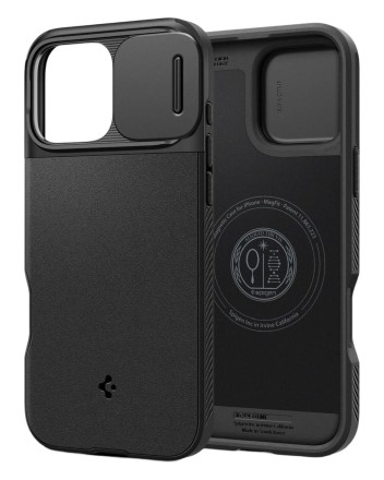  Накладка для i-Phone 16 Pro Max 6.9 Spigen Optik Armor MagSafe (ACS08015) черный