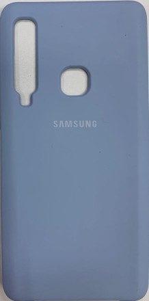  Накладка для Samsung Galaxy A9 (2018) (A920) Silicone cover голубая