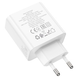Сетевое зар. устр. Hoco C113A 1USB/1C 65W белое