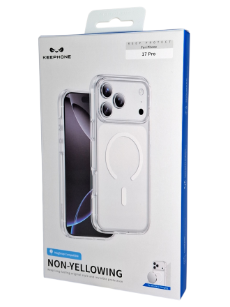  Накладка для i-Phone 17 Pro Keephone Non-Yellowing MagSnap прозрачный