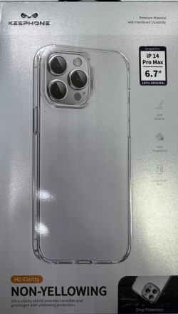  Накладка для i-Phone 14 Pro Max Keephone Non-Yellowing прозрачный