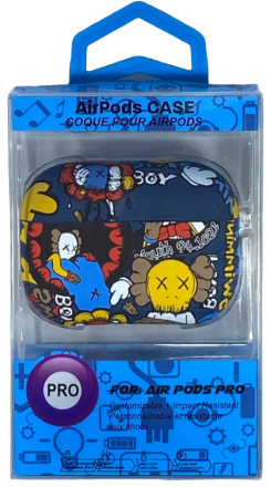  Силиконовый светящийся в темноте чехол для AirPods Pro Luxo Kaws рисунок №60