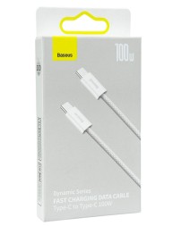 Кабель-зарядка Type-C на Type-C Baseus Dynamic series 100W 1м (CALD000202) белый