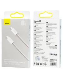 Кабель-зарядка Type-C на Type-C Baseus Dynamic series 100W 1м (CALD000202) белый