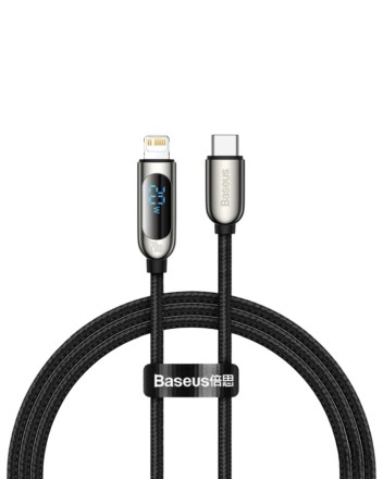  Кабель-зарядка Type-C на Lightning Baseus Display 2м (CATLSK-A01) 2A черный
