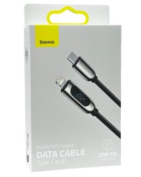 Кабель-зарядка Type-C на Lightning Baseus Display 2м (CATLSK-A01) 2A черный