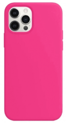 Чехол-накладка  iPhone 13 Pro Silicone icase  №47 кислотно-розовая